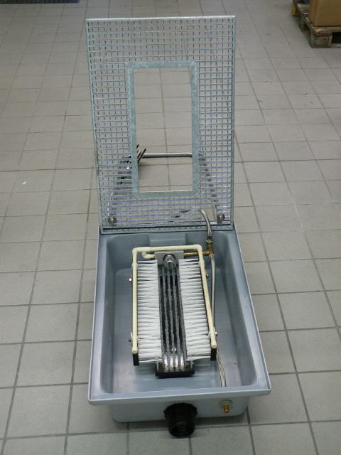 Stiefelwaschanlage offen